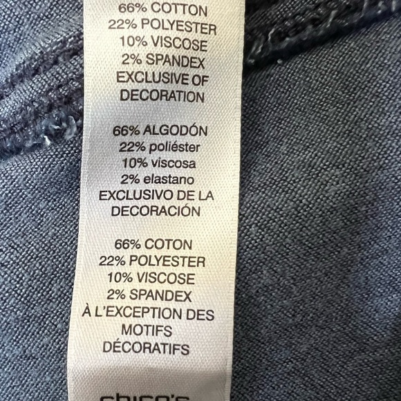 Chico’s The Platinum Dark Blue High Rise Jegging Jeans Pant - Sz 0.5 (Small/6) - Picture 10 of 14